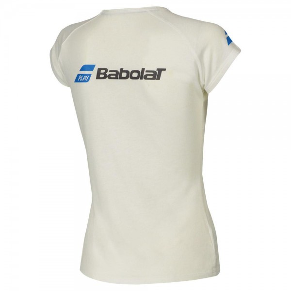 Женская футболка Babolat Core (White) для большого тенниса  